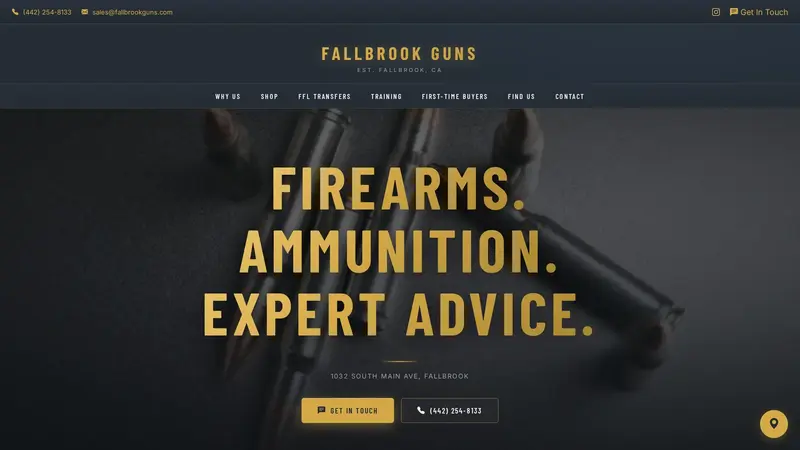 Fallbrook Guns website
